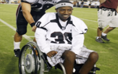 Paralyzed athlete inspires others